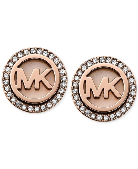 macys michael kors rose gold earrings|michael hill rose gold earrings.